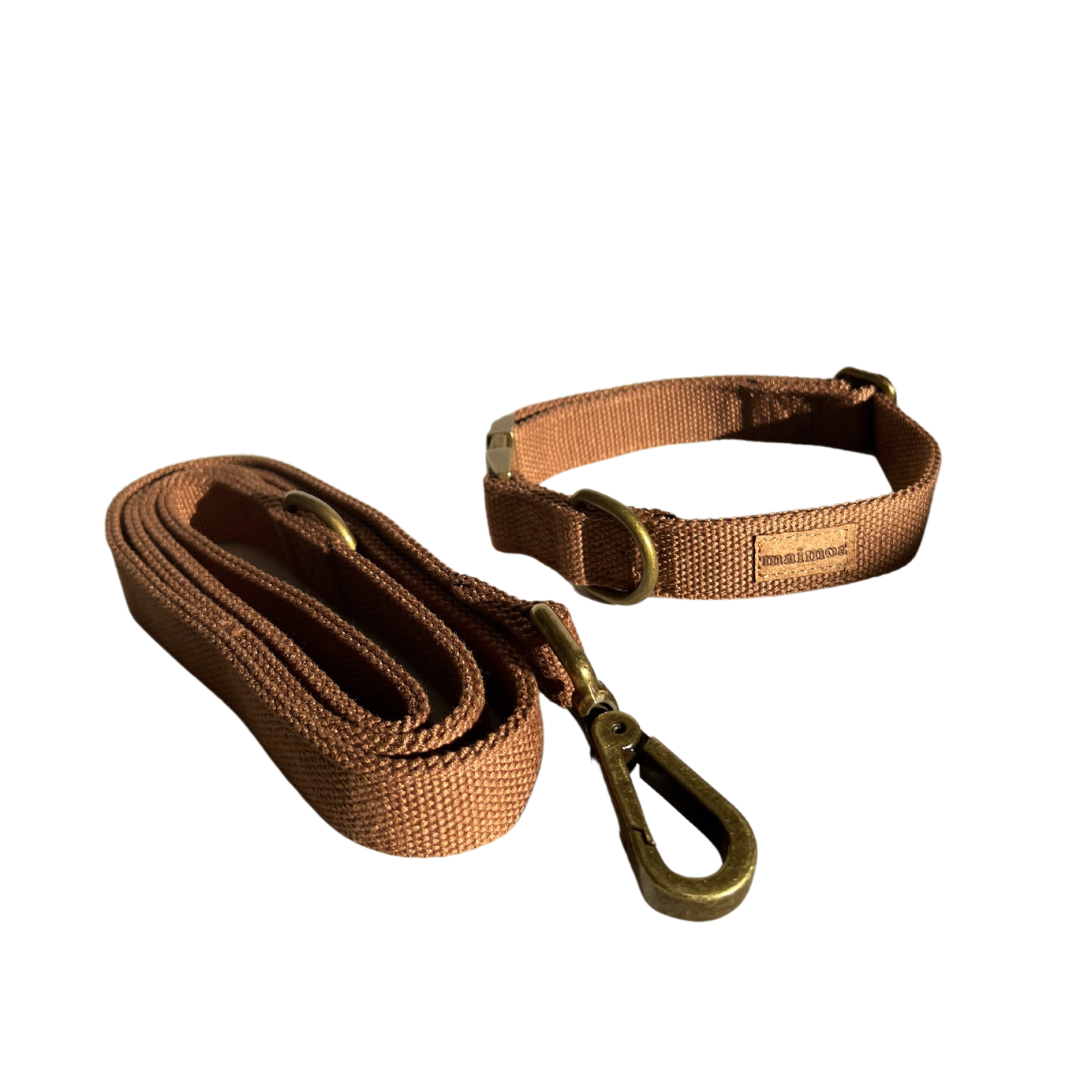 nz_dog_collar_and_lead_brown_