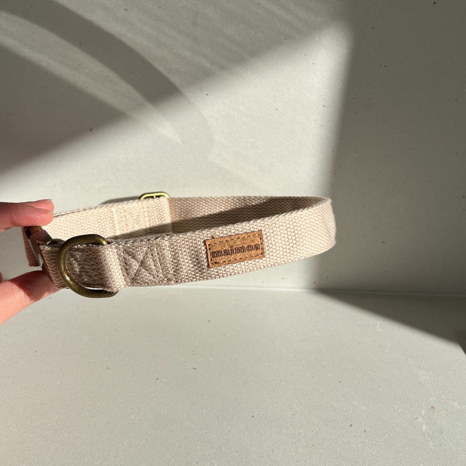 maimoa hemp dog collar