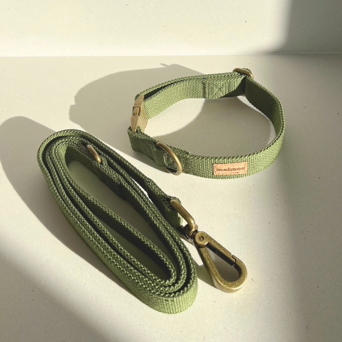 green dog collar and lead nz